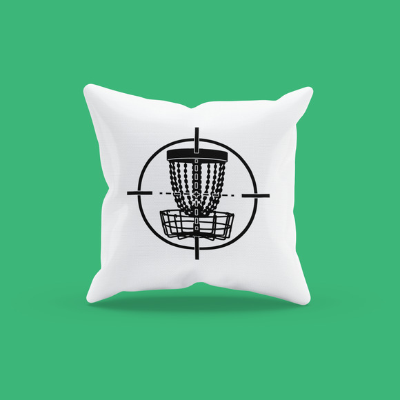 Disc Golf Throw PILLOW COVERS for 18x18" Pillows STYLE 10 - Picture 1 of 2
